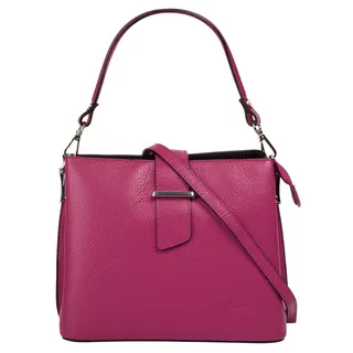 Cluty Henkeltasche Leder Pink
