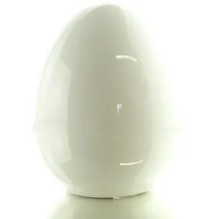 Gasper Dolomit Deko-Ei Weiß glasiert Ø 11 cm x 13 cm