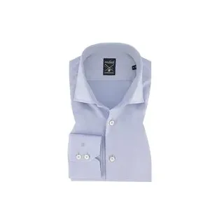 van Laack Herren Hemd blau Baumwolle Slim Fit, blau, NOS