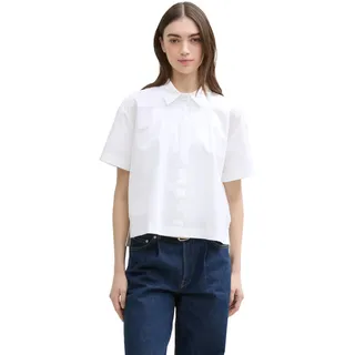 Tom Tailor Denim Damen 1045497 Bluse, 20000-White, X-Large - XL