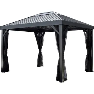 Sojag Kiruna 10 x 12 m inkl. 4 Seitenteile Schwarz