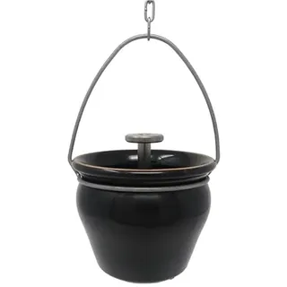 eliga Aroma-/Aufgusstopf schwarz für Sauna