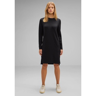 Shirtkleid STREET ONE Gr. 34, EURO-Größen, schwarz (black) Damen Kleider Freizeitkleider