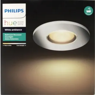 Philips Hue White Ambiance Adore BT Einbauspot rund silber