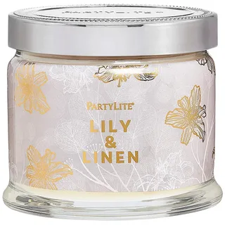 Lily & Linen Kerzenglas mit 3 Dochten, Partylite