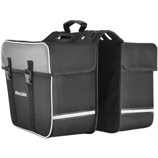 Tectake Georg Fahrradtasche Satteltasche schwarz