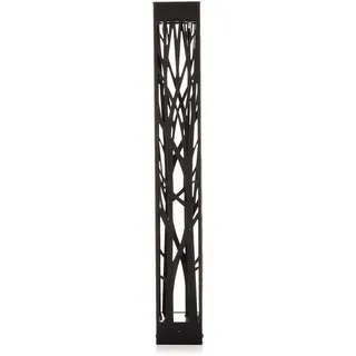 Baricus Lumida Garden Solar-Gartenleuchte Wegleuchte – Cutout-Design – Solarleuchte Schwarz – aus Metall – wetterfest – verschiedene Größen – für Balkon, Garten, Terrasse