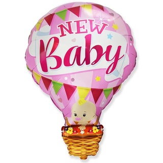 Ballonim® Heißluftballon New Baby Rosa ca. 70 cm