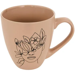Tasse Gesicht L14,7xp10,8xh11,8cm -