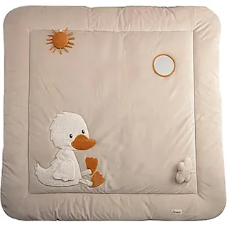 Krabbeldecke STERNTALER "Edda, beige", beige, B:100cm L:100cm, Baumwolle, Polyester, Wohndecken