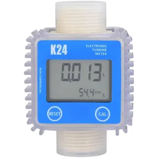 Wasserdurchflussmesser, K24 Digital LCD Kraftstoff Flow Tester Meter For Chemikalien Wasser Meer Flüssigkeit Flow Meter Mess Werkzeu Drop Verschiffen