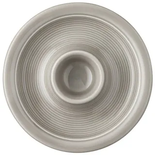 Thomas Porzellan Eierbecher Trend Moon Grey Eierbecher m. Ablage 15 cm, Eierbecher bunt|grau