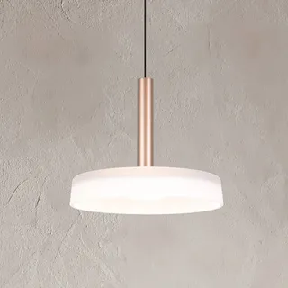 Trio Lighting Glas Hängelampe Celeste, dimmbar, weiß / opal, für Wohn- / Esszimmer, Glas, Modern, Pendelleuchte - 22 cm - 22 cm - 200 cm