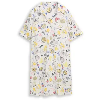 TOM TAILOR Midikleid dress linen with polo collar 36
