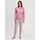 Bündchen-Pyjama Striped Dreams Lila 48-50