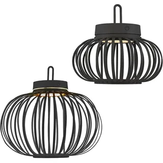 just light. Tischleuchte Schwarz 2 St.