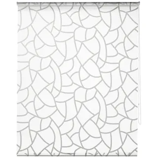 Zebra Textil Curtain, Silber