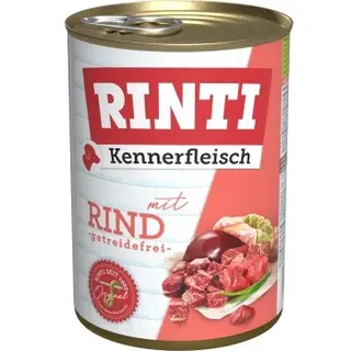 RINTI Kennerfleisch Nassfutter Hund, Adult, Dose, Rind 24x400 g