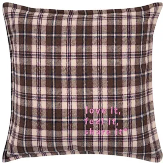PAD TARTAN 45 x 45 cm Braun