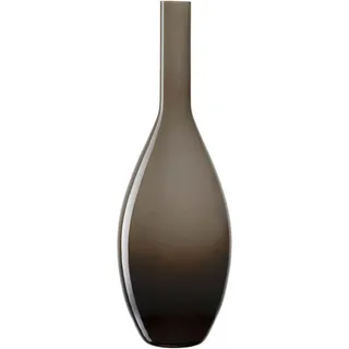 Leonardo Vase Beauty, Beigebraun, Glas, bauchig, 17.5x50x17.5 cm, handgemacht, Dekoration, Vasen, Glasvasen