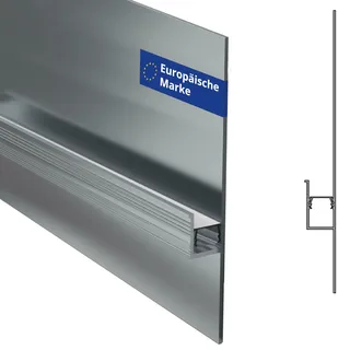 INNOVATE LED Trockenbauprofil 2m milchig Schattenfuge 80 [LED Streifen 2m bis 11mm] Deckenleisten Trockenbau indirekte Beleuchtung Wohnzimmer I Alu Profil Trockenbau Fußleisten Bad Kinderzimmer Küche