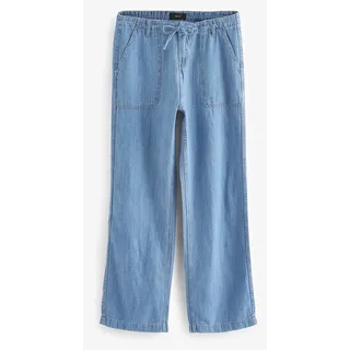 Next Weite Jeans Utility-Jeans mit weitem Bein, Kurzgröße (1-tlg) blau 20 (GB: 12 Petite)