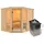 Sauna Amelia 3 inkl. 9 kW Ofen + int. Steuerung ohne Dachkranz