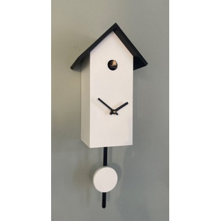 Clockvilla Hettich-Uhren Wanduhr Moderne Kuckucksuhr im Schwarzwald hergestellt weiß