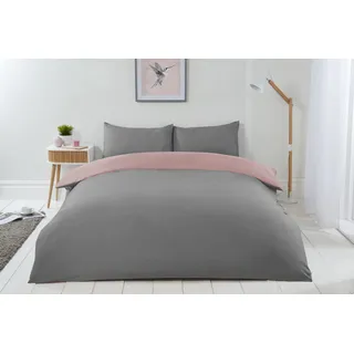 Emma Barclay Lyla Wendebettdecke, 100% Polyester, Creme/Blush Pink, Doppelbett