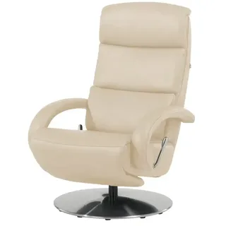 Hukla Ledersessel  Florian , beige , Maße (cm): B: 73 H: 109 T: 91.0