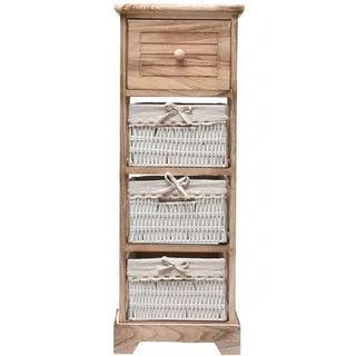 Mobili Rebecca Beistellschrank 81 x 27 x 30 cm Braun