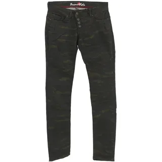 Buena Vista, Malibu, Damen Damen Jeans Hose Stretchdenim Black Gold Camouflage XXS [23525] - XXS