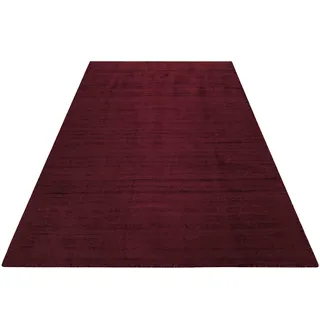 Teppich ESPRIT "Gil, ESP-39954, auch als Läufer erhältlich", rot (bordeaux rot), B:70cm H:8mm L:140cm, Polyester, Teppiche, Teppich, handgewebt, seidig glänzend, schimmernde Farbbrillianz, Melangeeffekt