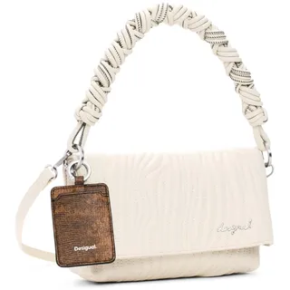 DESIGUAL Helium Trokel Schultertasche Synthetik Beige