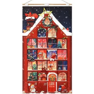 Adventskalender 24 Säckchen Befüllen DIY Wiederverwendbar Haus Kreativ