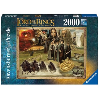 Ravensburger Puzzle LOTR: The Fellowship of the Ring, 2000 Puzzleteile, Made in Germany, FSC® - schützt Wald - weltweit braun