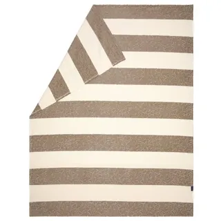 David Fussenegger Blockstreifen Plaid 150 x 200 cm Beige