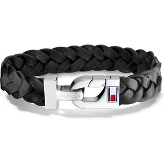 Tommy Hilfiger Jewelry Herren-Armband Men's Casual Edelstahl Leder 20.5 cm-2700872