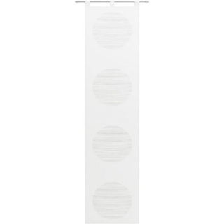Schiebegardine Padova, Neutex for you!, Schlaufen (1 St), halbtransparent, Scherli, Inkl. Zubehör weiß 57 cm x 245 cm