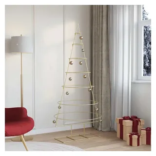 vidaXL Metall Weihnachtsbaum Gold 180 cm