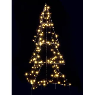Baum beleuchtet 150 cm 240 LED (1050909) Weihnachtsbaum Metall Weihnachtsdeko