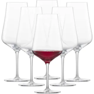 SCHOTT ZWIESEL Bordeaux Rotweinglas Fine (6er-Set), stilvolle Bordeauxgläser für Rotwein, spülmaschinenfeste Tritan-Kristallgläser, Made in Germany (Art.-Nr. 113767)