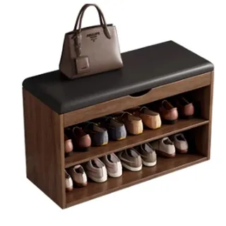 Schuhbank mit sitzfläche schuhregal mit Klappdeckel sitzbank mit stauraum schuhregal 60/80 cm lang kleines schuhregal Schuhregal aus massivem Holz Geeignet für Eingänge, Flure, Türen usw. ( Color : A