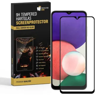 2x 9H Panzerglas für Samsung Galaxy A22 5G FULL COVER Displayschutz Schutzglas Hartglas Schutzfolie Panzerfolie KLAR Tempered echtes Displayglas Glasfolie Displayfolie Folie Transparent