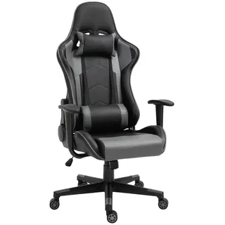 venkuber Vinsetto Ergonomischer Bürostuhl Kunstleder Schwarz