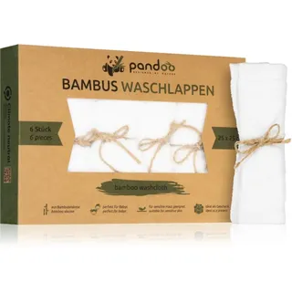 Pandoo Bamboo Washcloth Waschlappen 25 x 25 cm 6 St.