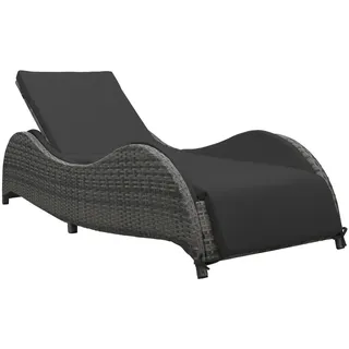 vidaXL Sonnenliege 200 x 73 x 45 cm anthrazit