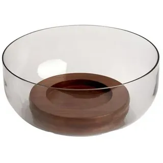 MADE Obstschale MADE.COM Maleah Obstschale, Glas, (1-tlg) braun