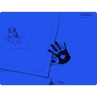 Schreibtisch-Auflage Für Linkshänder  Cobalt-Blau