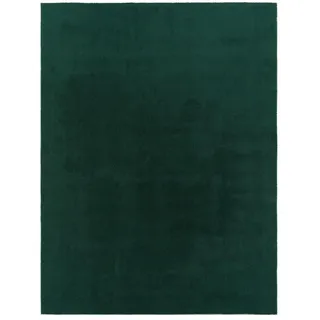 TT Home Unifarben Kurzflorteppich 140 x 200 cm Dunkelgrün/Grün